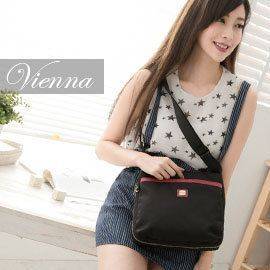 質感極輕量斜紋防潑水直立大容量斜背包(5048)