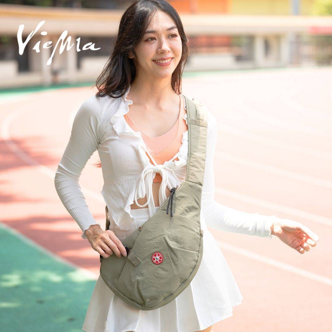 東京職人單車半月包胸背包-大- 奈良白綠7316L