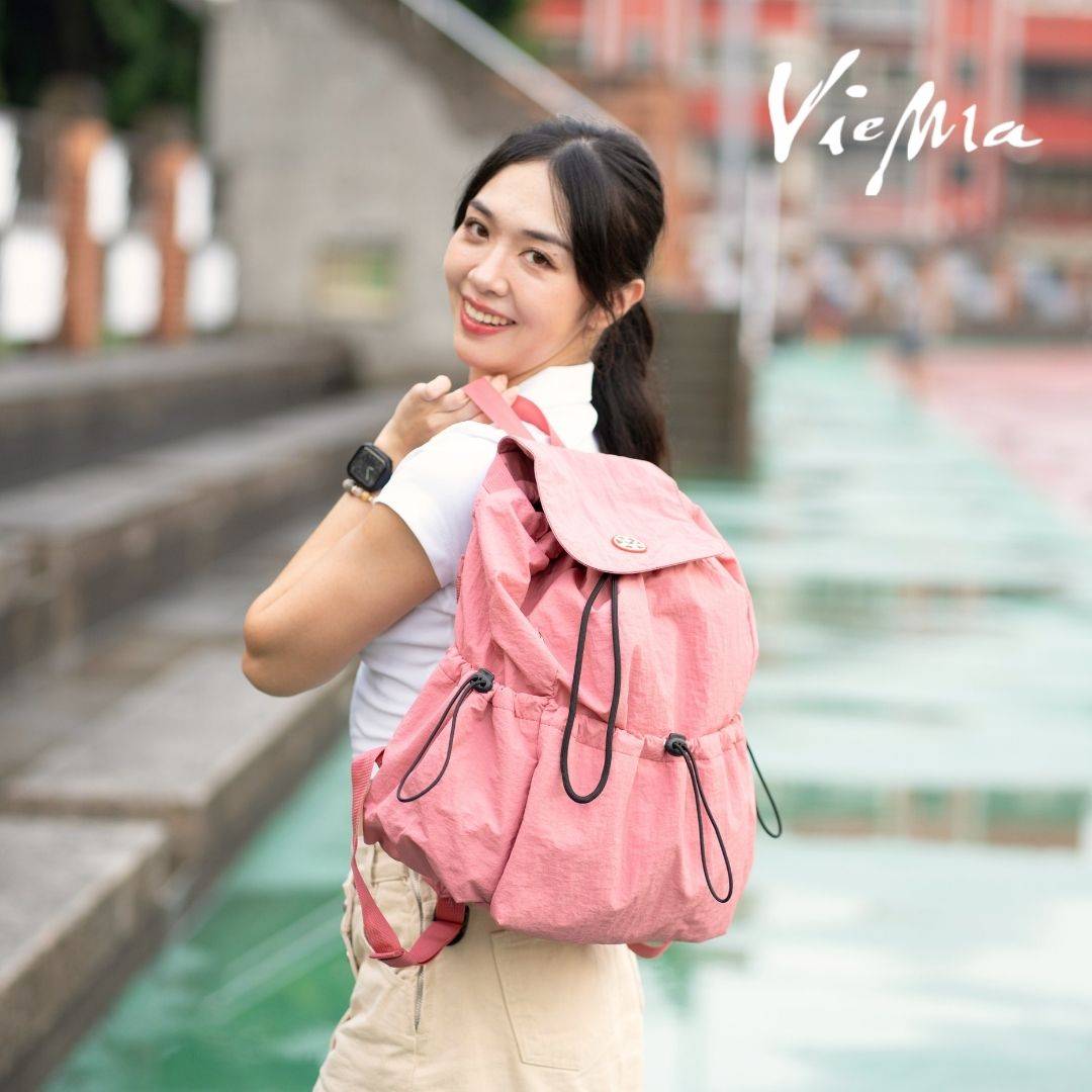 東京旅人束口後背包-白桃櫻粉(7315)