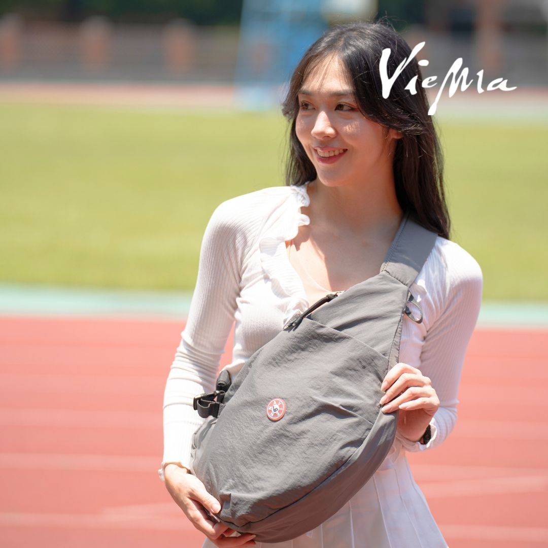 東京職人單車半月胸包-小-銀座霧灰7316