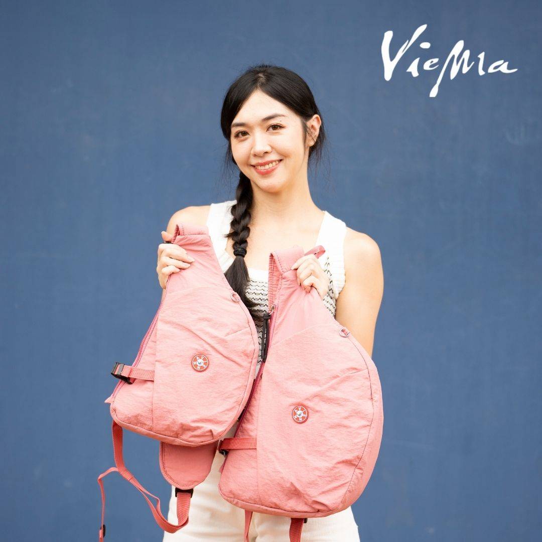 東京職人單車半月胸包-小-白桃櫻粉7316 東京職人單車半月胸包-小-白桃櫻粉7316