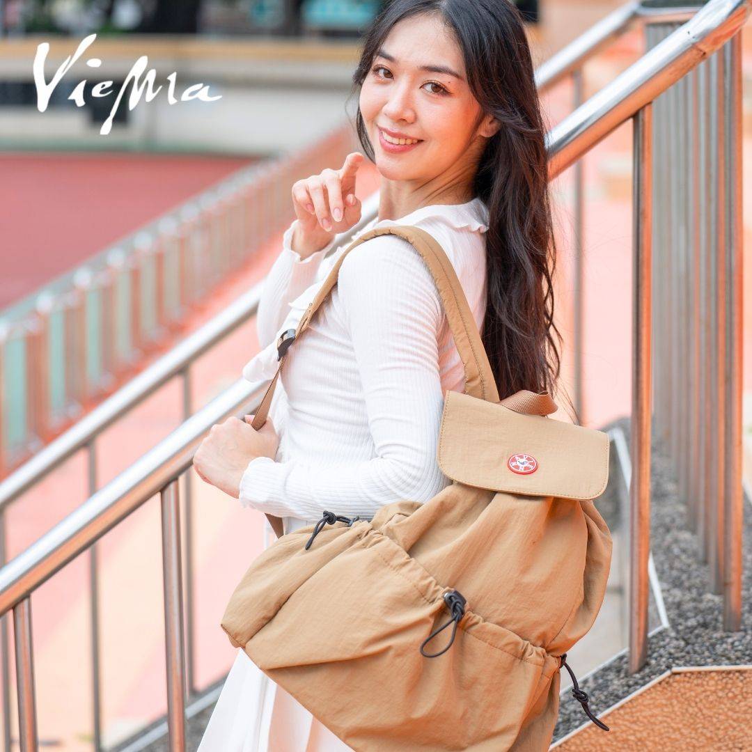 東京旅人束口後背包-焙茶棕(7315)