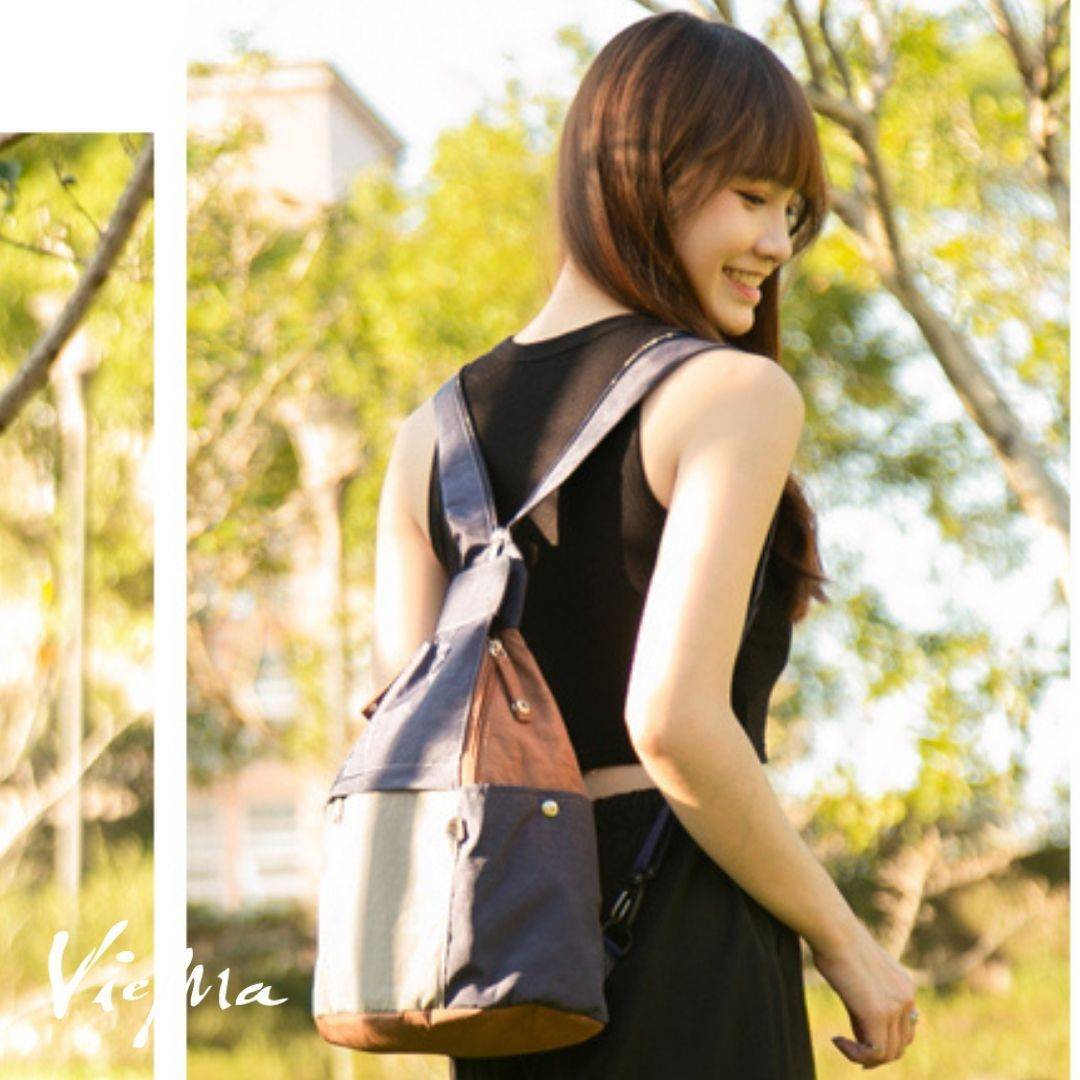 日系魔法精靈變身後背包-藍莓配咖啡9894中/小