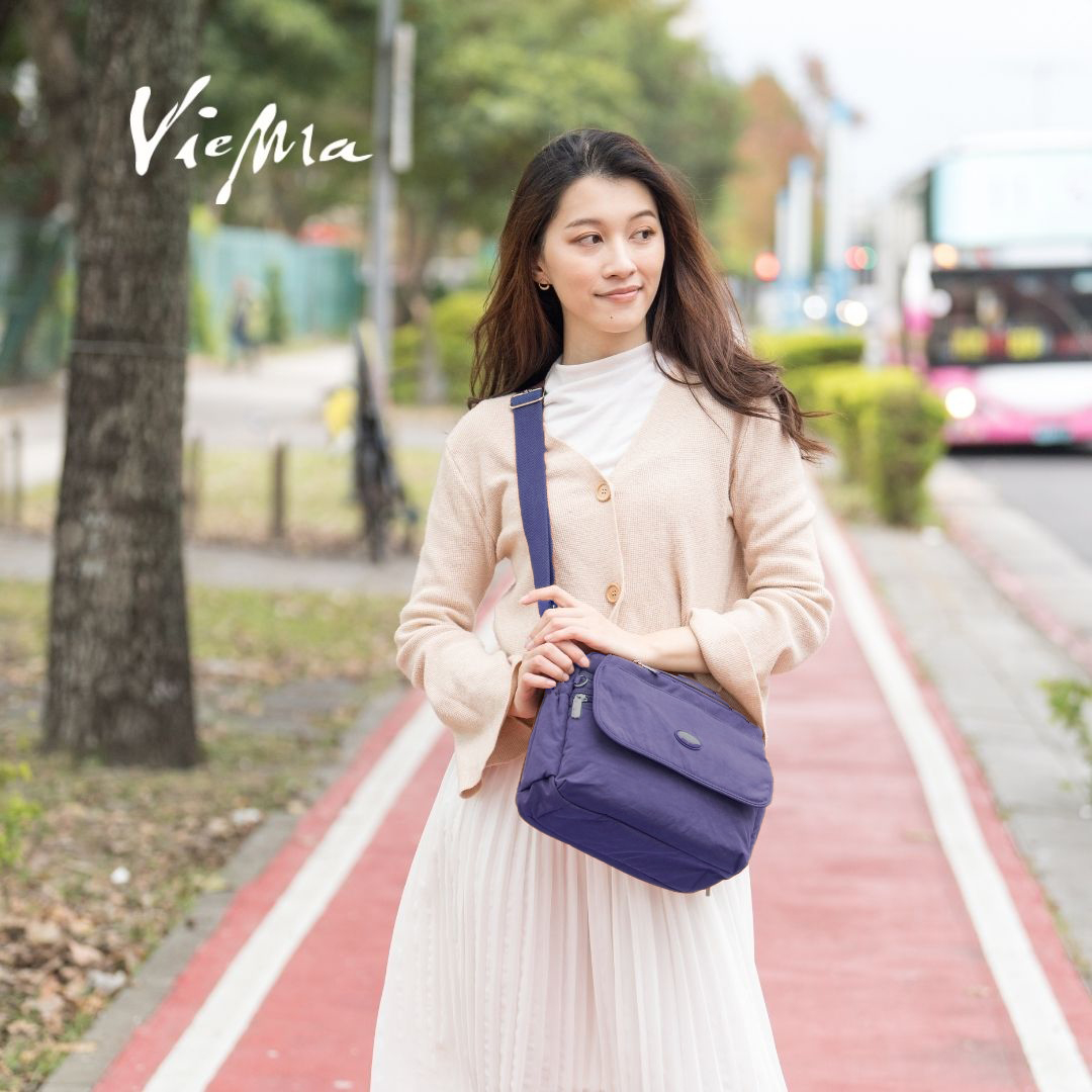 自然風尚進階版千層郵差包(2350)-紫羅蘭