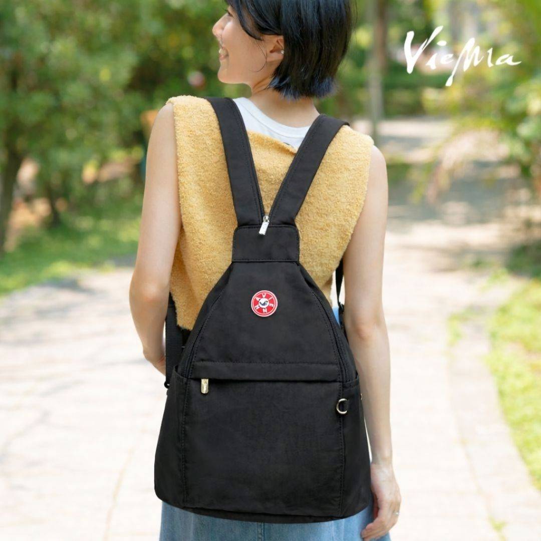 日系魔法精靈變身後背包-全黑9894WL特大