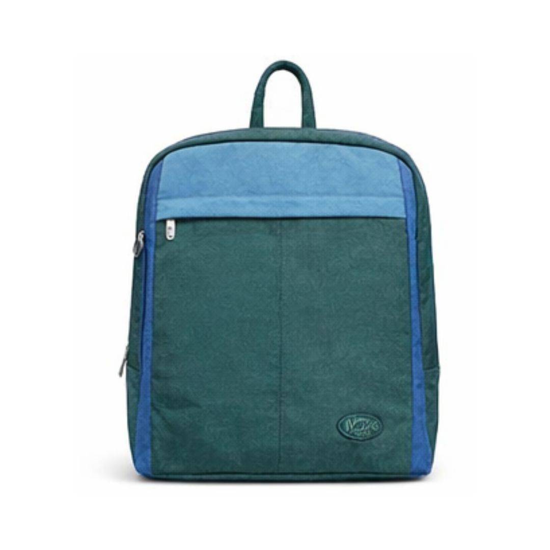 日系獨創隱形後背包10L-青草綠配藍 (1613A)