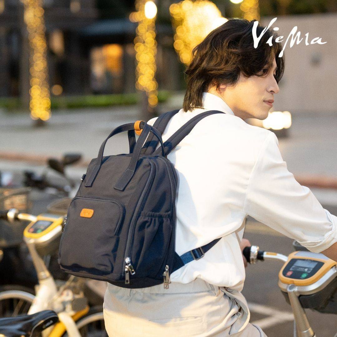 【熱銷補貨】法式香頌大容量通勤登機後背包-藍(6030)