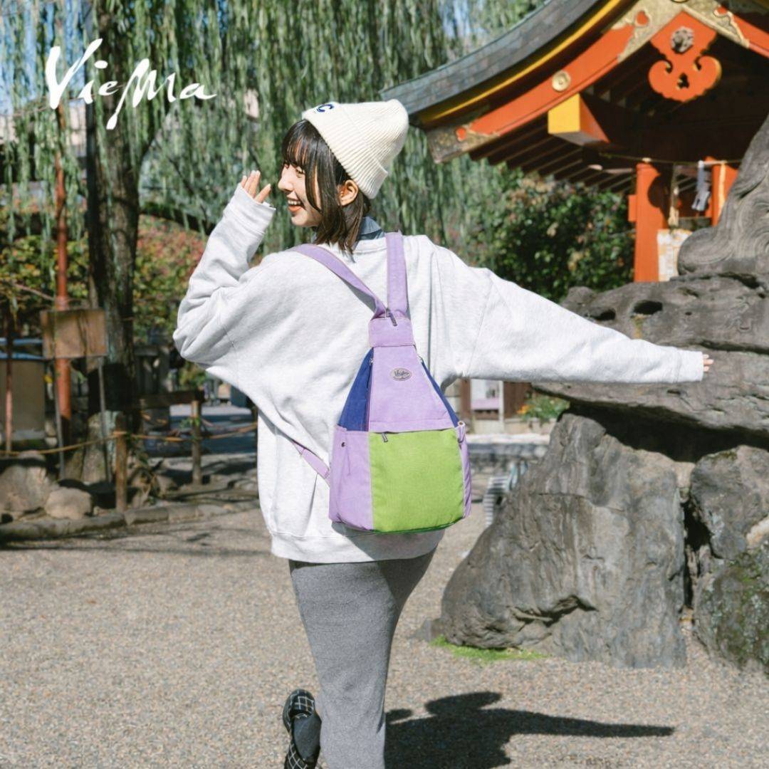 [新色]日系魔法精靈變身後背包-水晶紫抹茶9894中