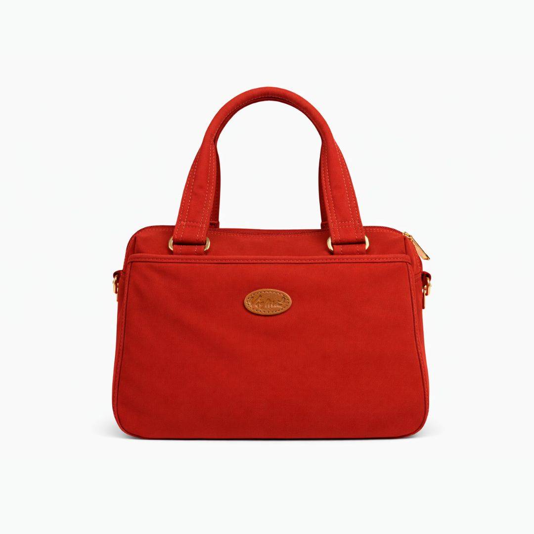 [新色]法式香頌手提斜背兩用包-暗緋紅(6027/3511)