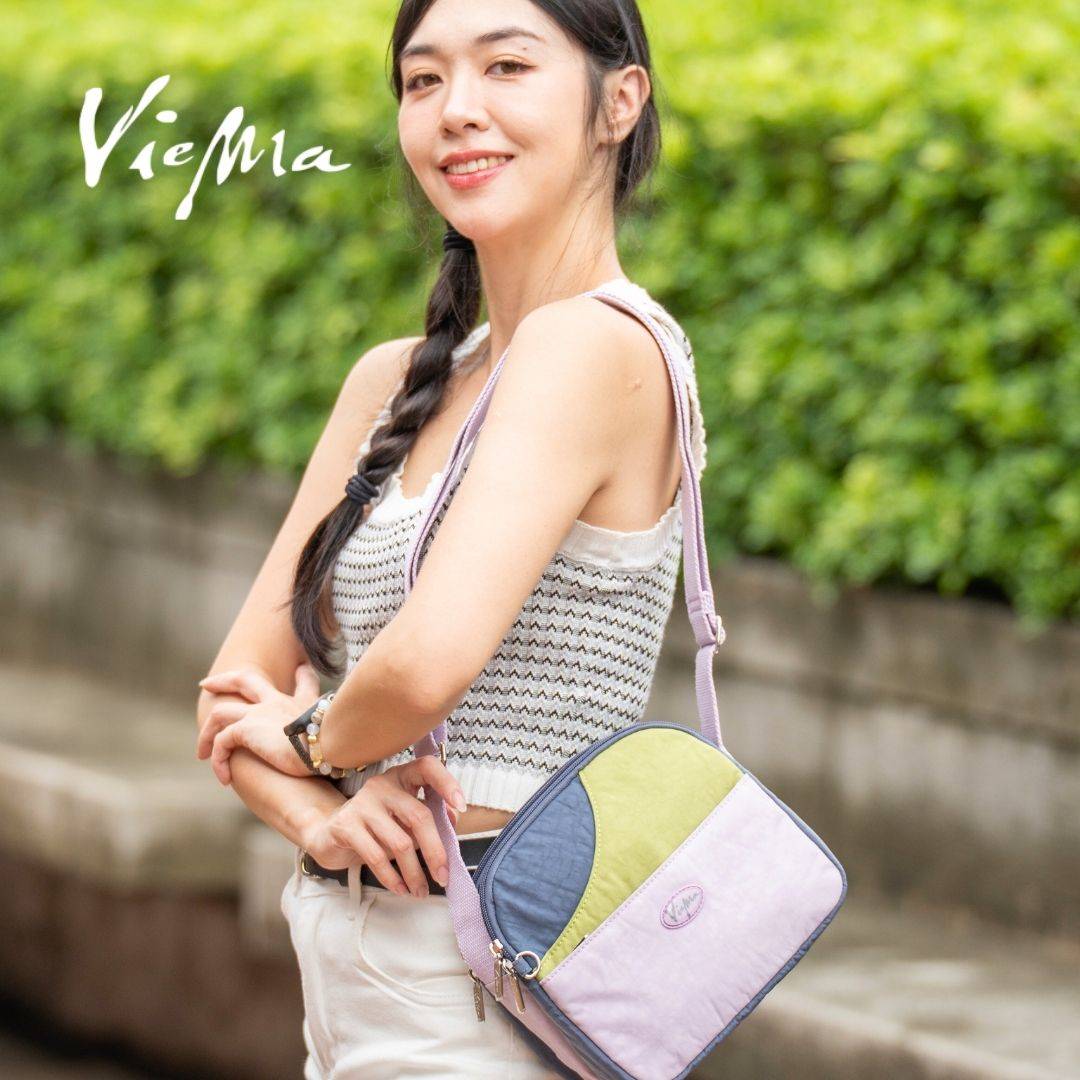 【新色】輕日系三層小圓豆腐包-抹茶水晶紫( 6824)