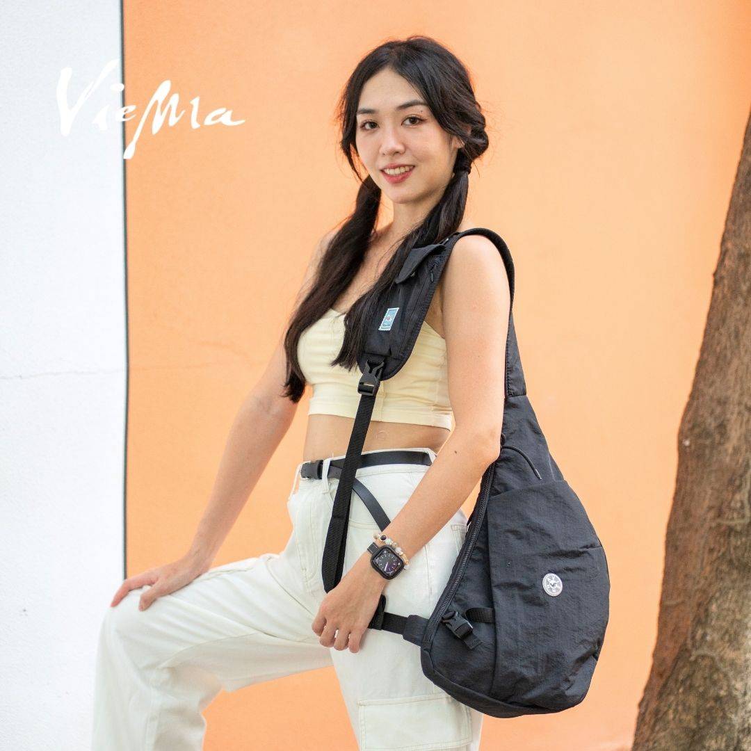 東京職人單車半月胸包-小-東京黑7316