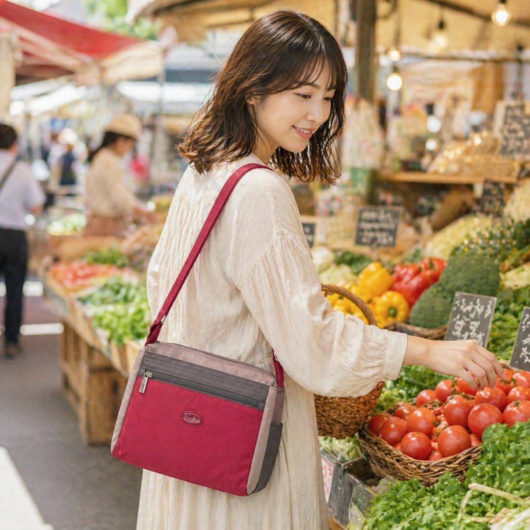 【新色上架】日本國民包郵差包-法式紅酒 7155