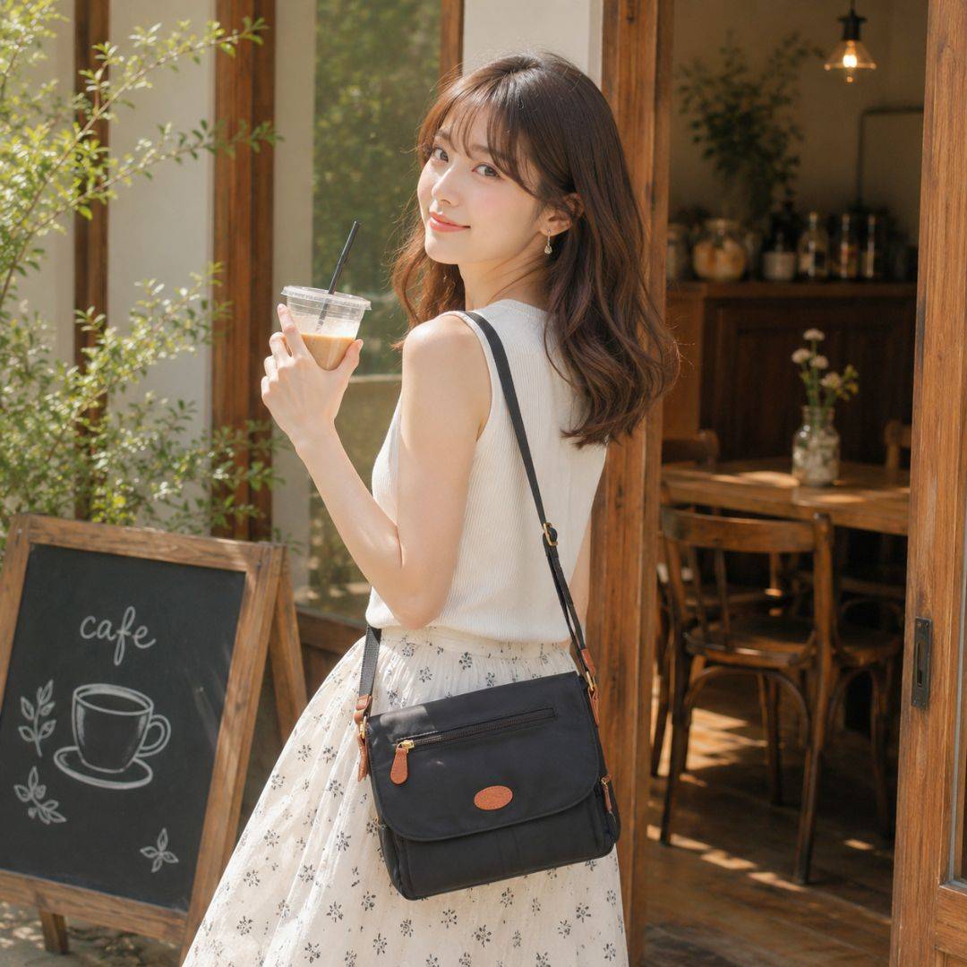 【新品上架】質感多口袋淑女信封包(2841A)-黑