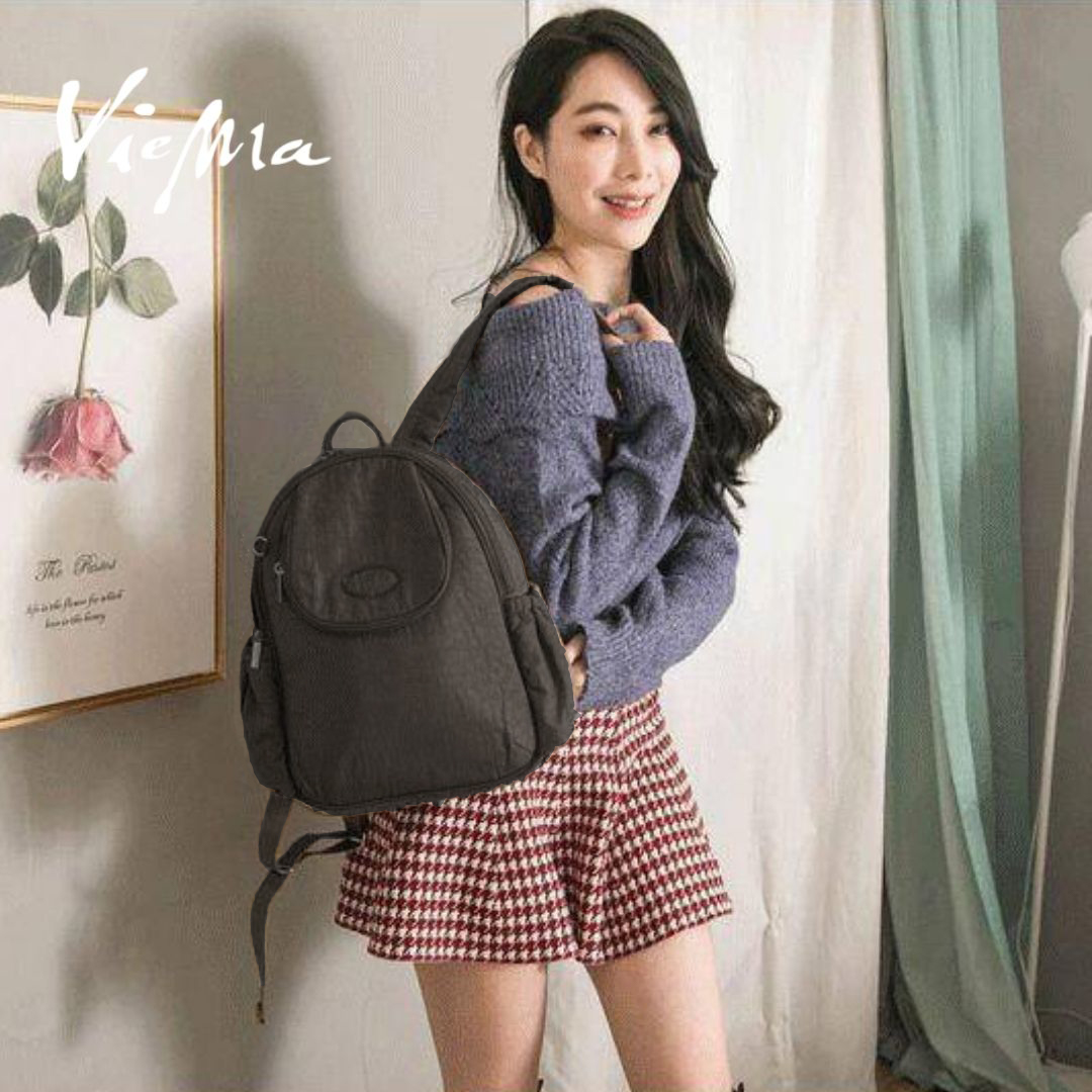 奈良水玉可加大後背包11L-黑1153