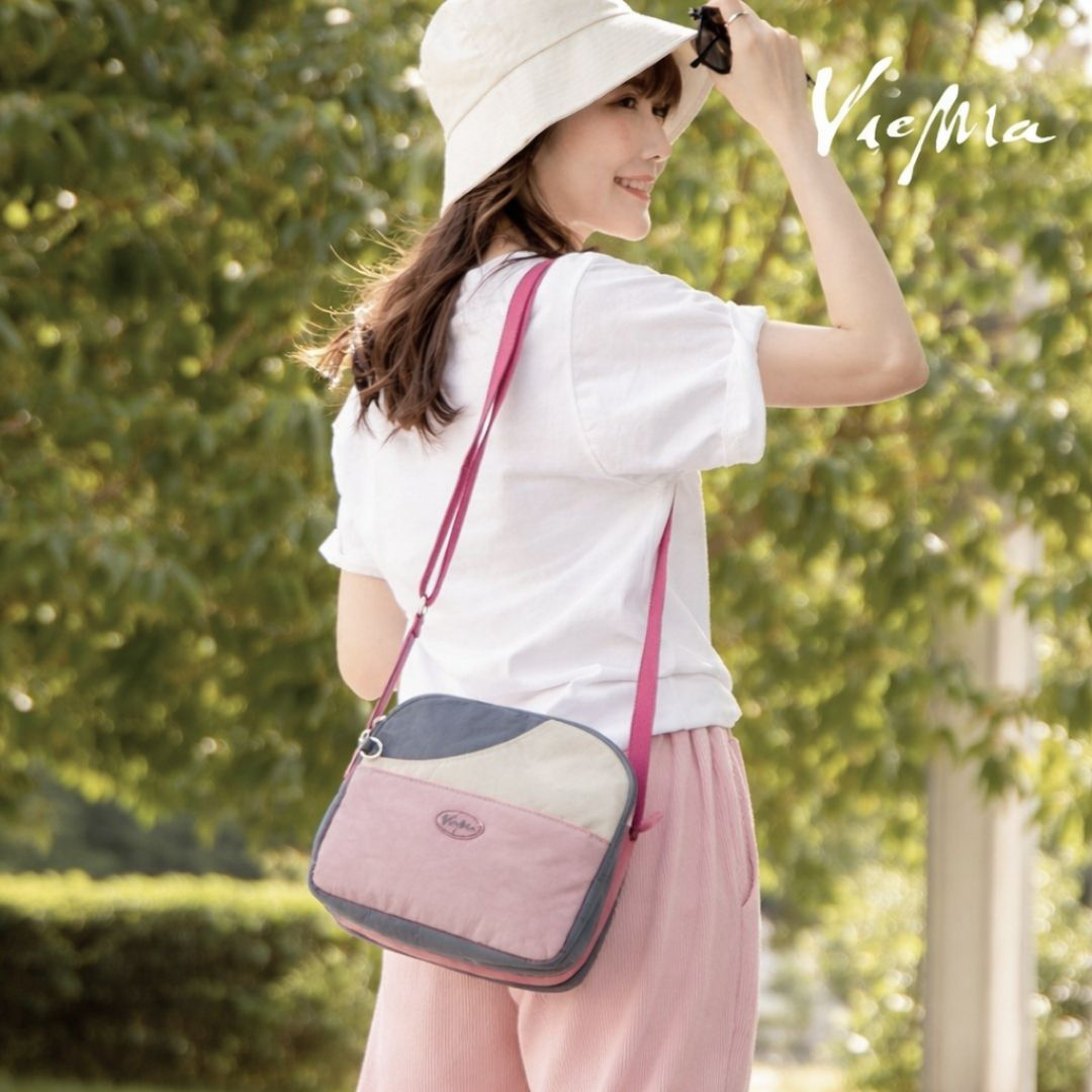 【熱銷補貨】輕日系三層小圓豆腐包-淡粉紅( 6824)