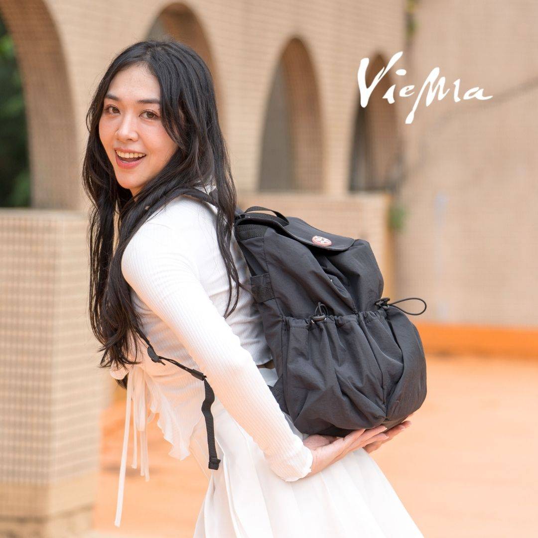 [熱銷補貨]東京旅人束口後背包-東京時尚黑(7315)