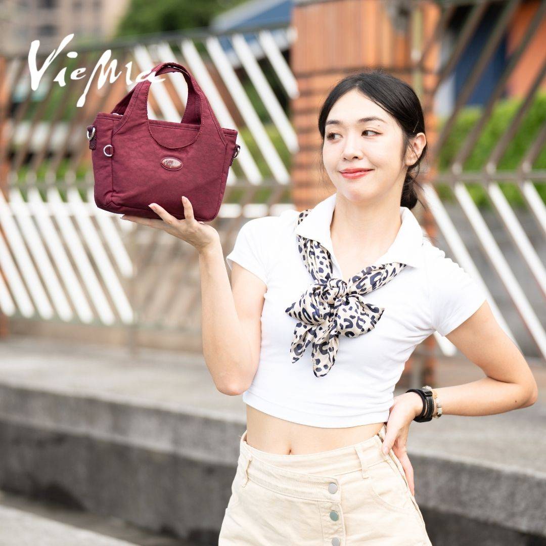 日系迷你手提包小廢包-藍莓紫8594