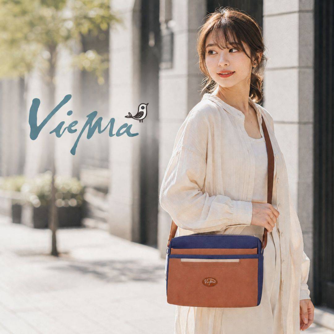 【新色】【6層收納王】日系千層郵差包-栗子咖啡(5045)