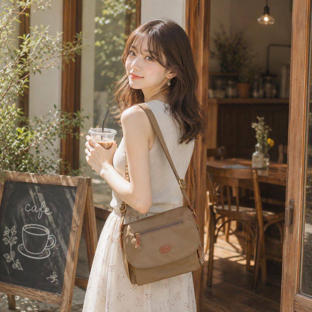 【新品上架】質感多口袋淑女信封包(2841A)-香檳金