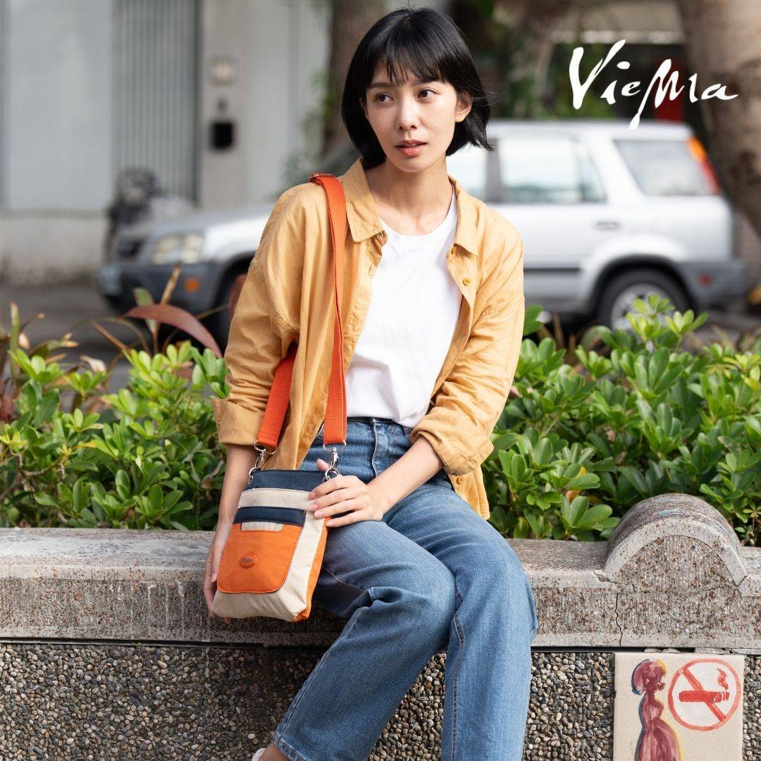 日本三色糰子口袋悠遊包-魅力陽光橘 (1417)