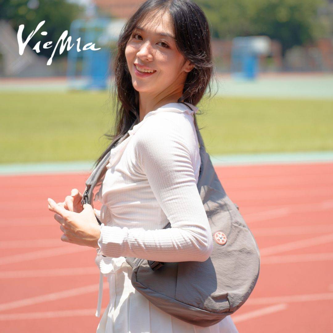 東京職人單車半月包胸背包- 銀座霧灰(7316)