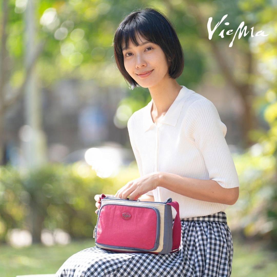 日本收納美學出門皮夾包-桃粉(6823)