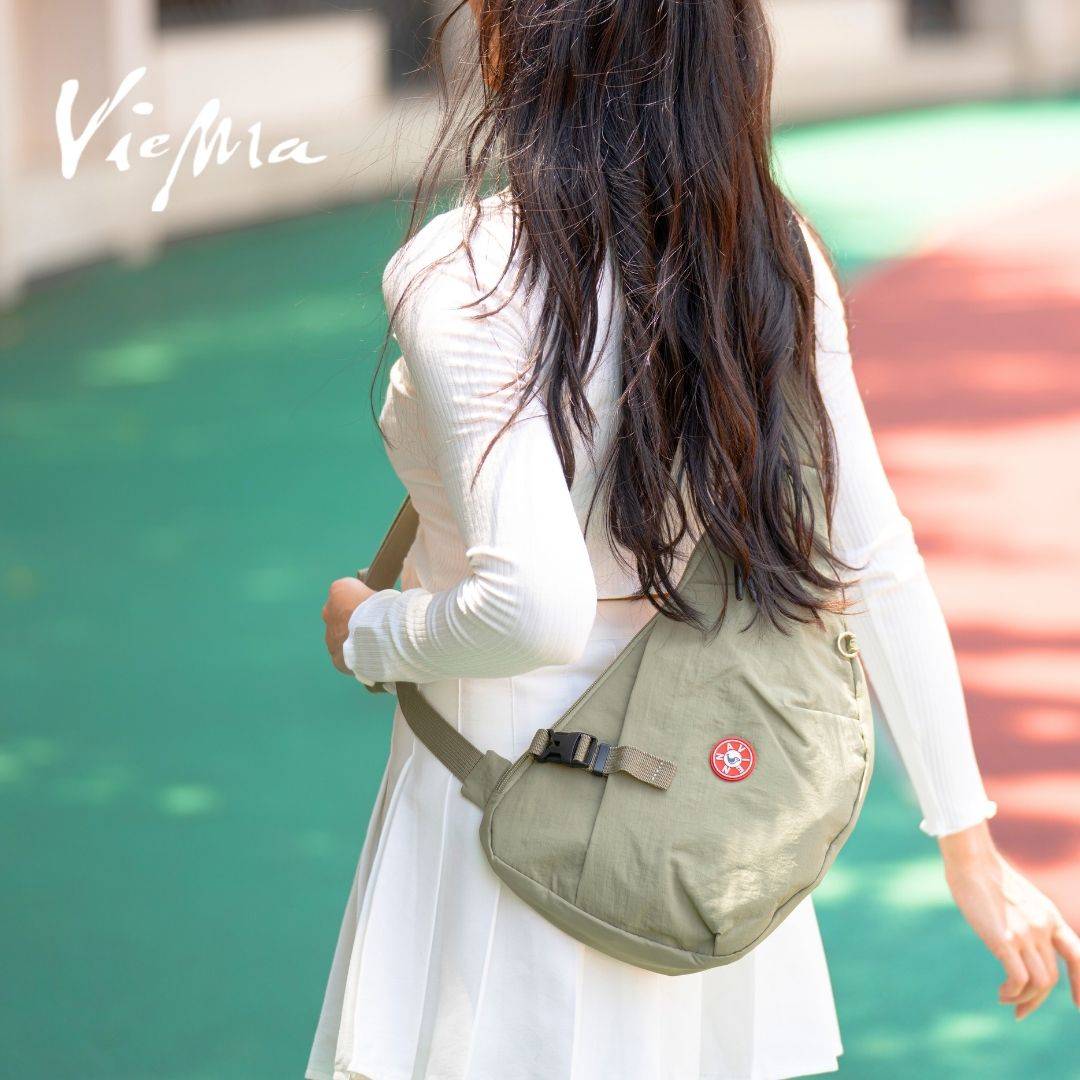 東京職人單車半月包胸背包- 奈良白綠(7316)