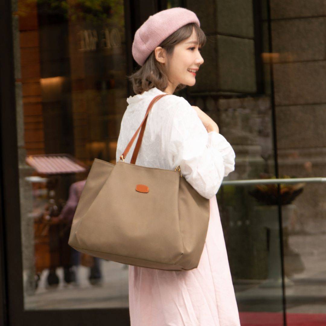 [新色上架] 日系簡約輕盈三用托特包-香檳(2902)