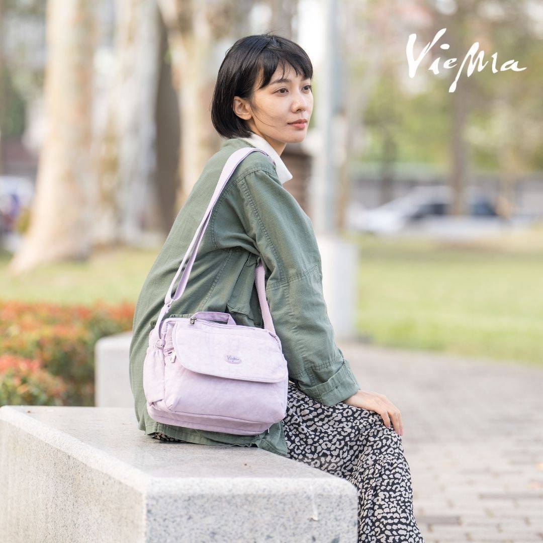 自然風尚進階版千層郵差包-紫水晶(2350)