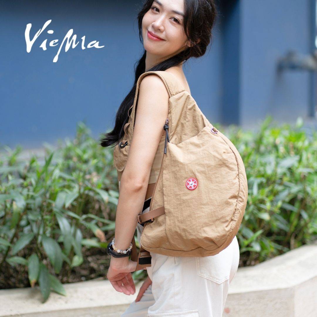 東京職人單車半月包胸背包- 焙茶棕(7316)