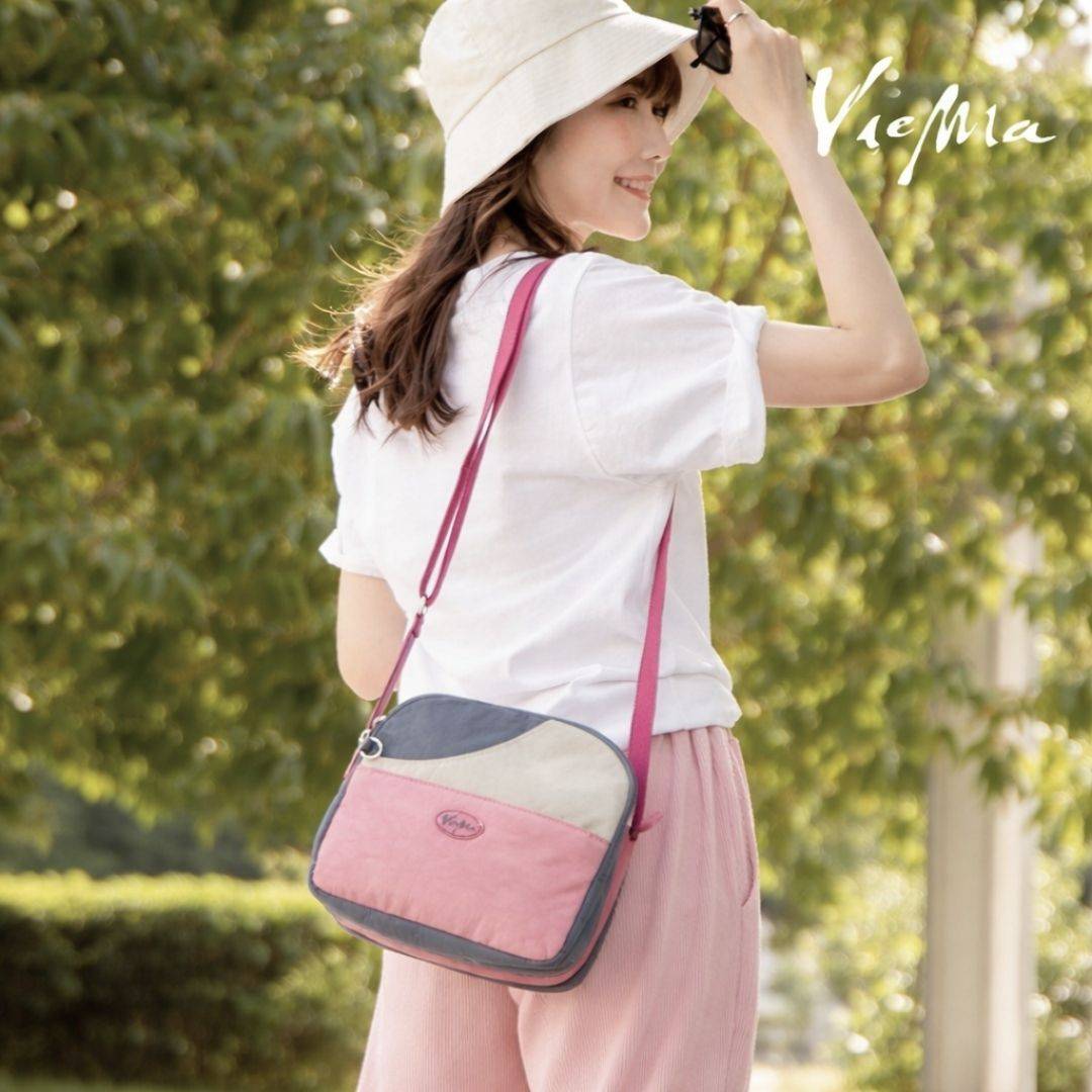 【熱銷補貨】輕日系三層小圓豆腐包-粉紅( 6824)