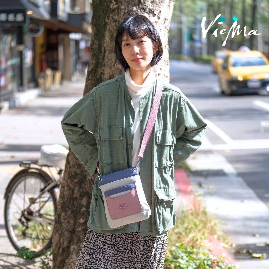 日本三色糰子口袋悠遊包-粉玫瑰花園 (1417)