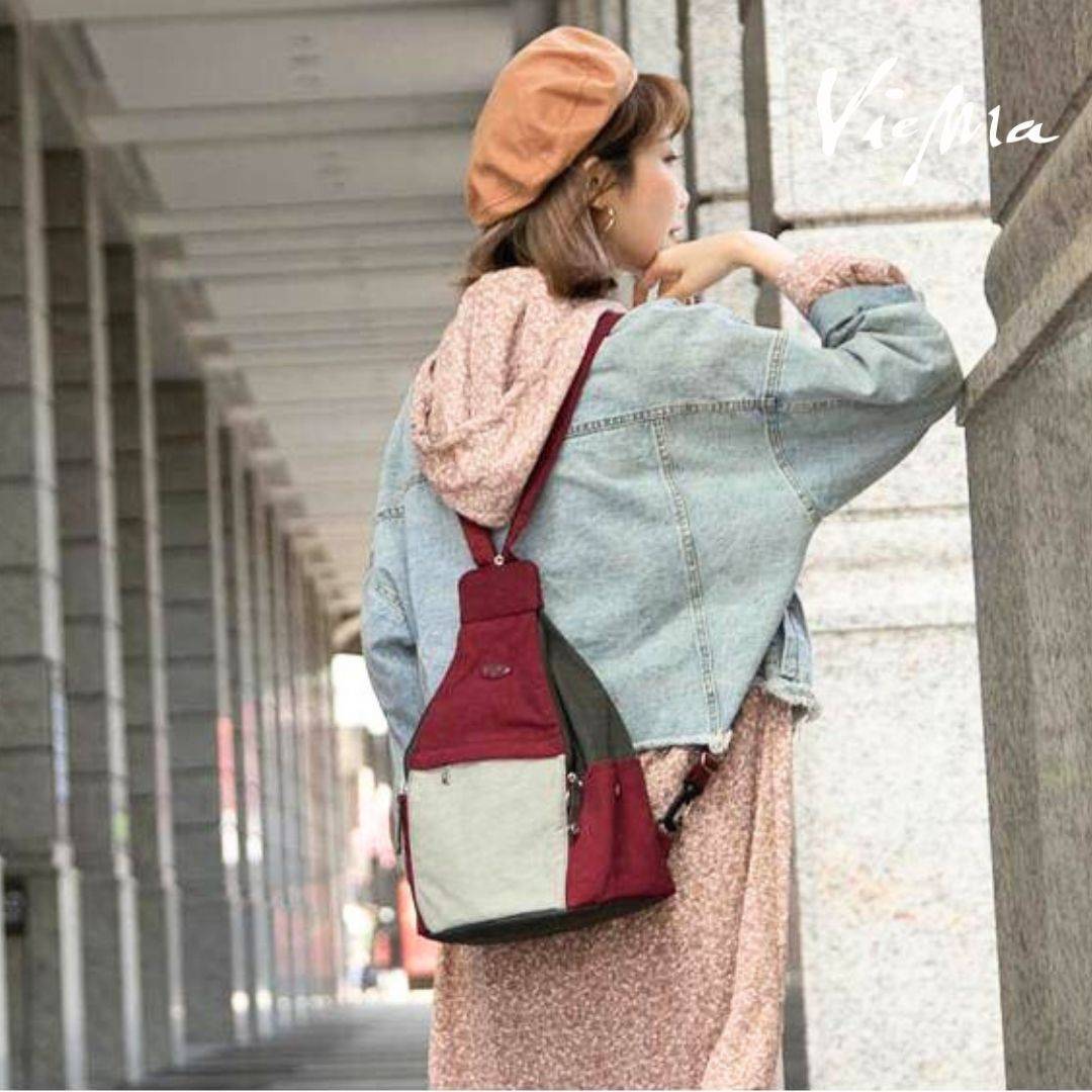 [最後1個]日系魔法精靈變身後背包-酒紅9894小