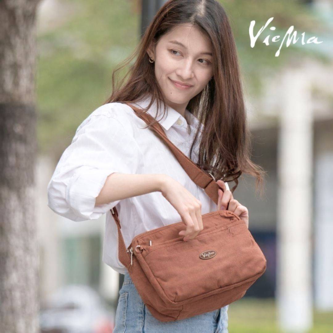 日系千層郵差包-焦糖色5045