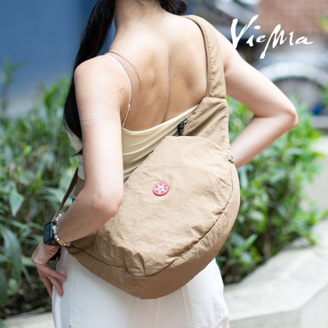 東京職人單車半月胸包-小- 焙茶棕7316